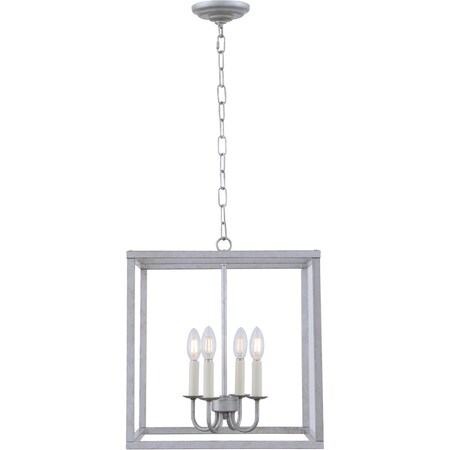 Living District Eclipse 4 Light Vintage Sliver Pendant LD6105D16S